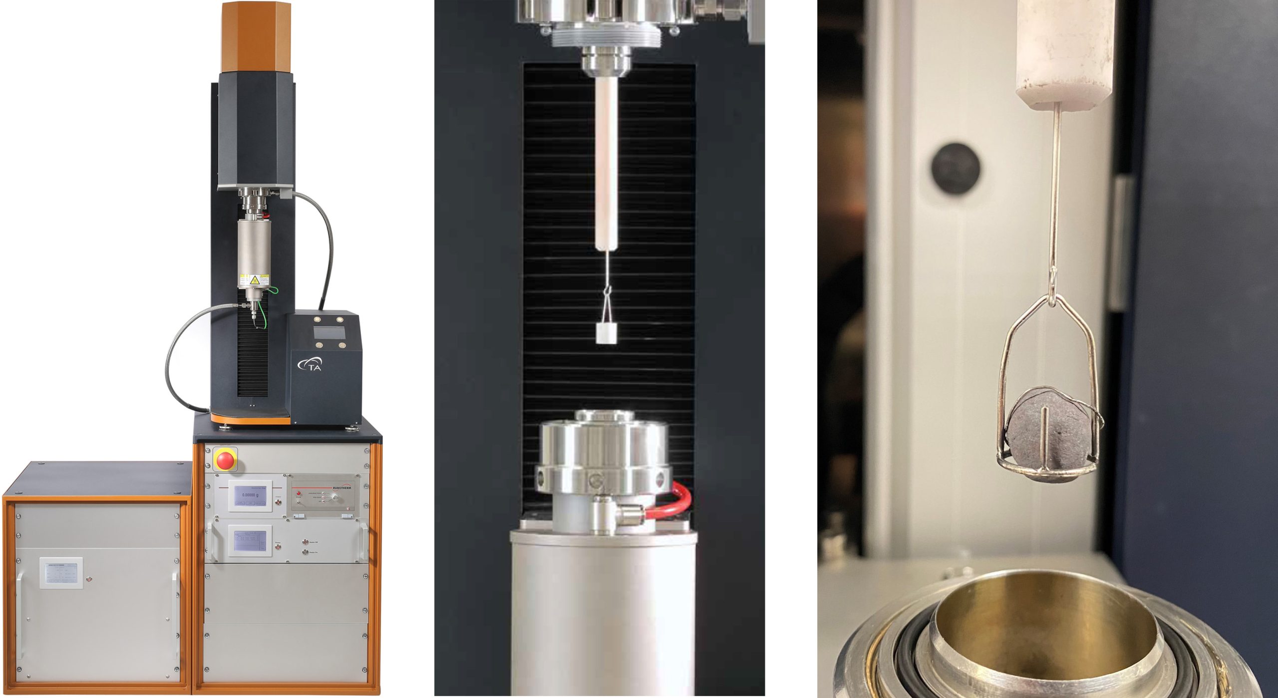 Figure 2. For best performance, the DynTHERM Ceramic Crucible was replaced with a platinum wire holder for the sample pellet