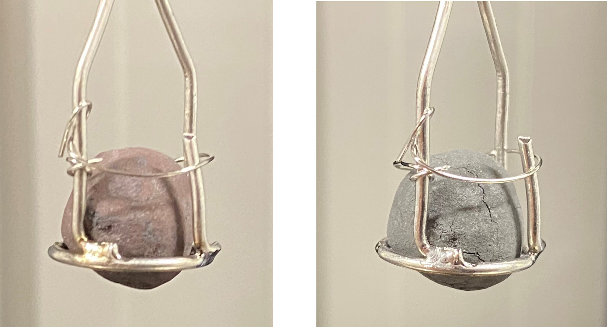 Figure 5. Pellet sample before and after reduction at 1 bar 700 °C