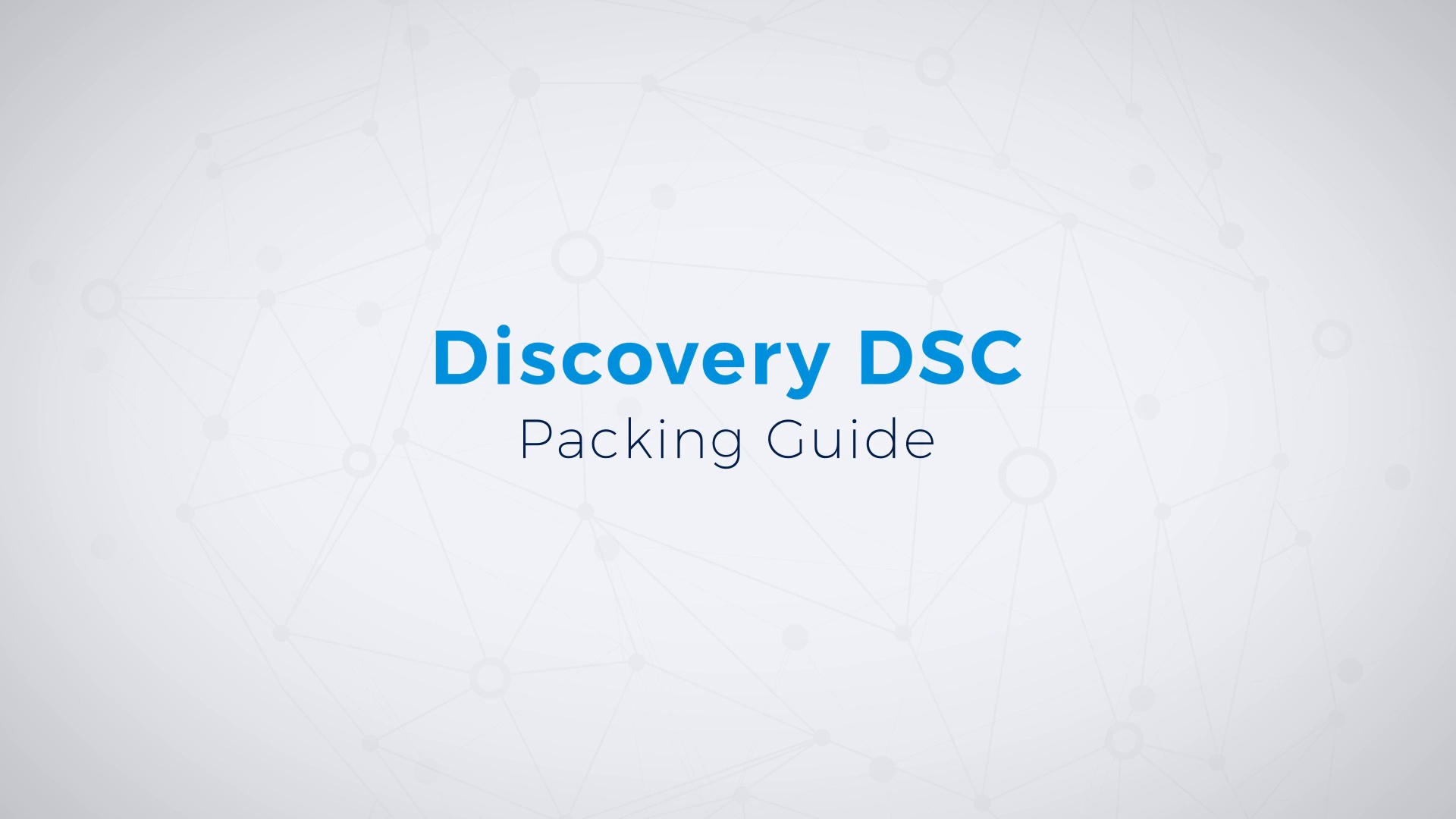 Discovery DSC Packing Instructions - TA Instruments